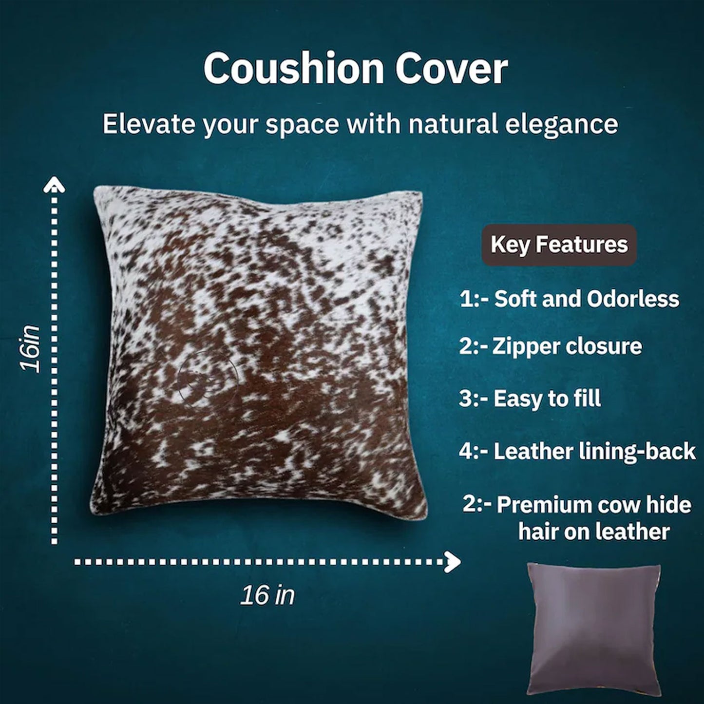 Hair-On Cowhide Leather Pillow Covers – Boho Luxe Decor