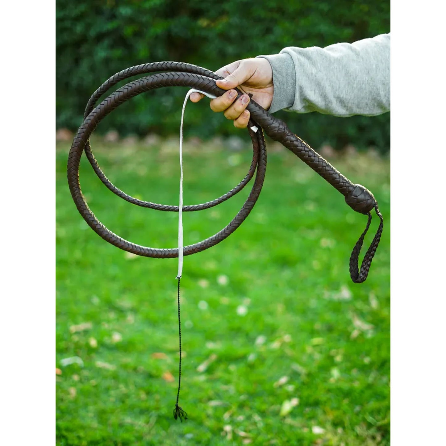 Indiana Jones Chocolate Brown Cowhide Bullwhip – 4ft to 12ft Handmade