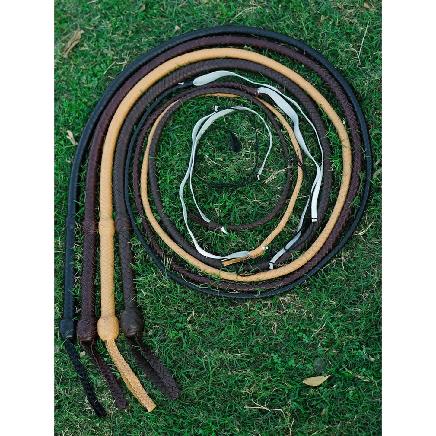 Indiana Jones Chocolate Brown Cowhide Bullwhip – 4ft to 12ft Handmade