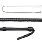 Indiana Jones Deep Black Cowhide Bullwhip – 4ft to 12ft Handmade