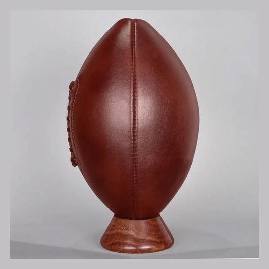 Retro Vintage Leather Rugby Ball – 1900s Display Gift