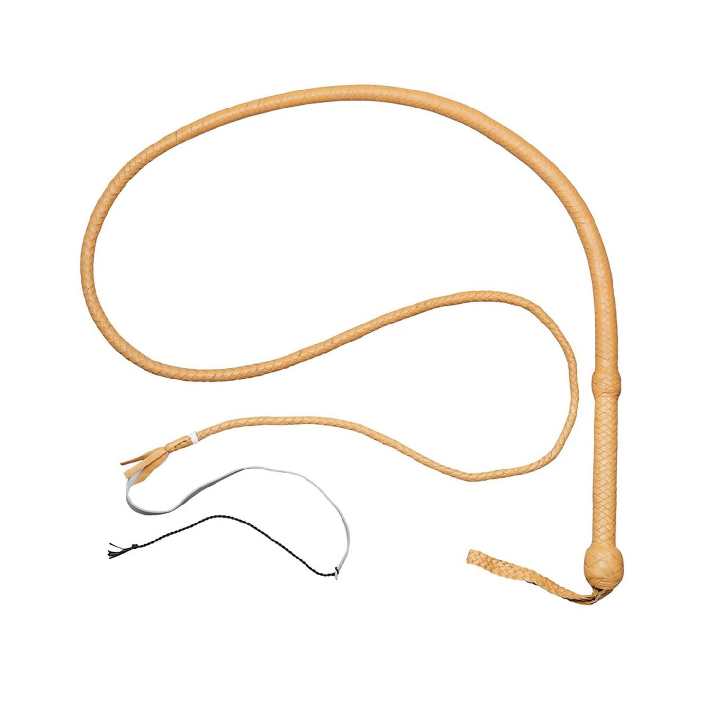 Indiana Jones Tan Cowhide Bullwhip – 4ft to 12ft Handmade