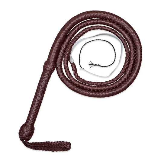 Indiana Jones Whisky Brown Cowhide Bullwhip – 4ft to 12ft Handmade