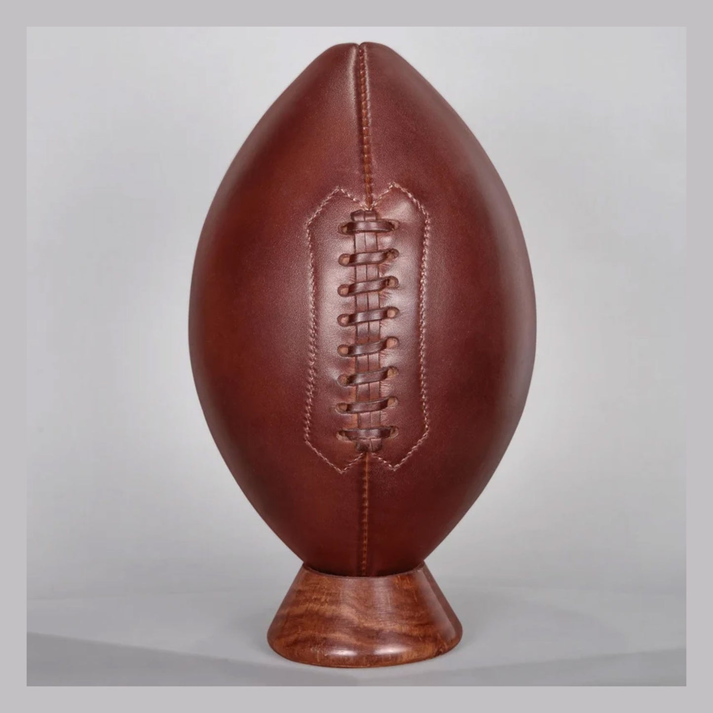 Retro Vintage Leather Rugby Ball – 1900s Display Gift