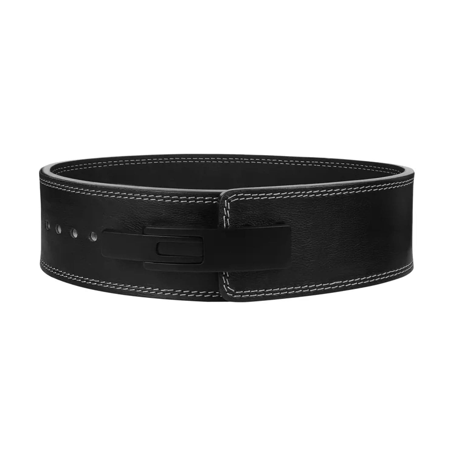Image showing a customized powerlifting belt with a printed logo or name on the back panel, highlighting personalization options perfect for gifting or branding.

