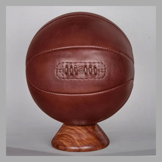 Retro Vintage Leather Basketball – 1900s Sports Decor