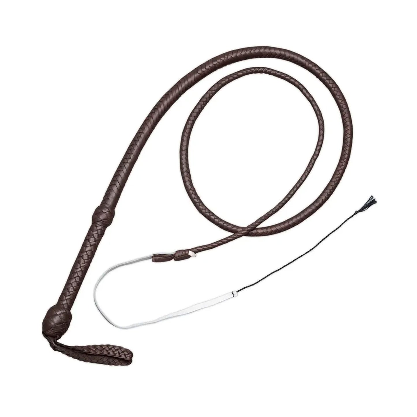 Indiana Jones Chocolate Brown Cowhide Bullwhip – 4ft to 12ft Handmade