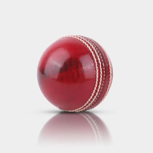 Red Leather Cricket Ball – Handmade Match Ball Gift