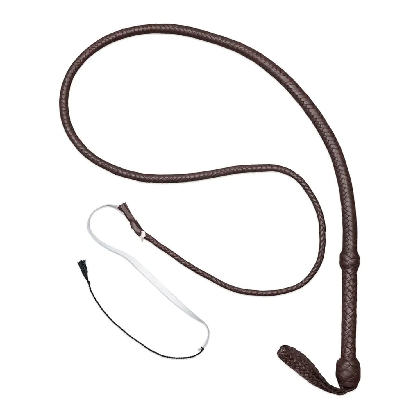 Indiana Jones Chocolate Brown Cowhide Bullwhip – 4ft to 12ft Handmade