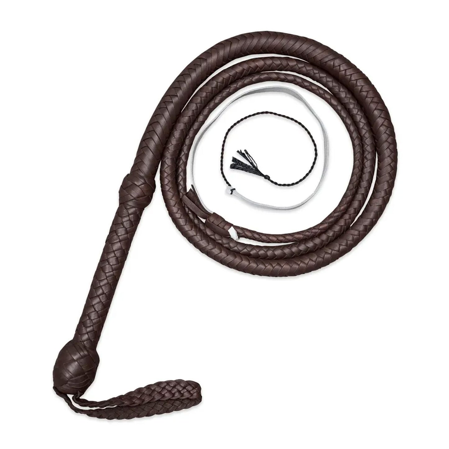 Indiana Jones Chocolate Brown Cowhide Bullwhip – 4ft to 12ft Handmade