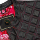 Close-up of a handcrafted Red Diamond Stitched MC Club Vest made from premium cowhide leather. Featuring bold red diamond stitching across the chest, durable YKK brass zipper closure, and dual chest pockets, this biker vest is designed for motorcycle club members and road warriors. Fully customizable with patches, colors, and sizes, it makes the perfect choice for riders seeking standout biker gear.