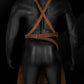 Custom handmade full-grain leather apron with towel rings, pockets, and adjustable straps. Designed for grilling, hairstyling, or workshop use. Features brass buckles and sturdy construction for long-lasting wear. A versatile apron ideal for BBQ lovers, chefs, stylists, and handymen seeking personalized, rugged workwear.

