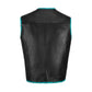 Handcrafted turquoise leather vest designed for motorcycle riders and club members who want a blend of strength, fashion, and comfort. Made with A+ grade cowhide leather and detailed stitching, this vest provides a personalized touch while remaining durable for long rides. Adjustable fit, premium lining, and customization options make it an excellent investment for riders seeking motorcycle gear that emphasizes both durability and unique biker fashion.