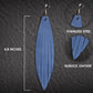 Fish Fin Leather Earrings - Nubuck Leather