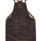 Personalized heavy-duty leather BBQ apron made from thick pullup cowhide, featuring cross-back straps, brass hardware, and multifunction pockets. Ideal for chefs, carpenters, butchers, and hairstylists. Custom-engraved leather apron with rugged elegance, designed for performance and style.

