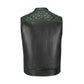 Stand out on the open road with this handcrafted Green Diamond Stitched MC Club Vest, designed from genuine cowhide leather. With its unique green stitching, tough YKK brass zipper, and secure dual chest pockets, it’s built for long rides and club identity. Whether you’re part of a motorcycle club, a road warrior, or a weekend rider, this customizable leather vest combines classic biker aesthetics with rugged functionality and premium tailoring.