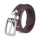 Styled image of the natural hair-on cowhide leather belt worn with denim and boots, highlighting its rustic tones and Western-inspired aesthetic.

