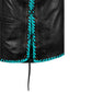 Turquoise cowhide biker vest built with authentic craftsmanship, designed to withstand the rigors of road trips, motorcycle rallies, and everyday wear. Features include durable side laces, secure closure, customization options, and stylish detailing. A must-have for bikers who value unique biker gear, this vest delivers a combination of toughness and individuality, making it ideal for motorcycle club members, casual riders, and western-style fashion lovers.