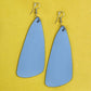 Drop Leather Earrings - Nubuck Leather