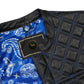 Blue Diamond Stitched Leather MC Club Vest – Custom Biker Gift