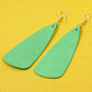 Drop Leather Earrings - Nubuck Leather