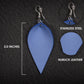 Leaf Leather Earrings - Nubuck Leather